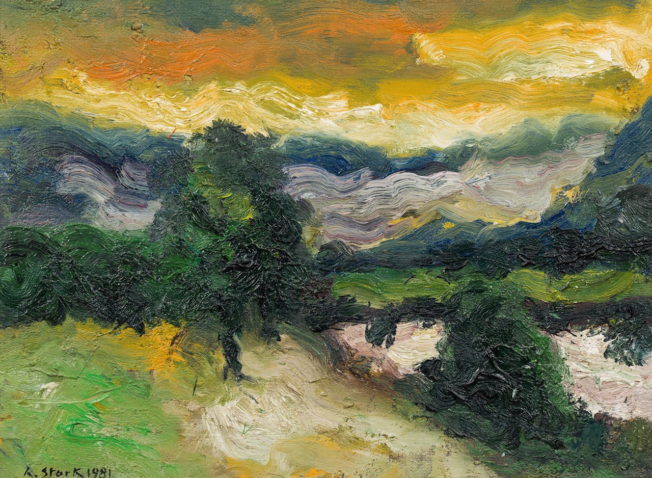 Landscape near Glojach, Styria by Karl Stark