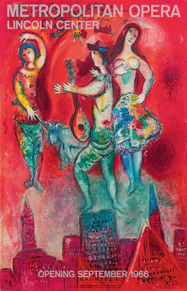 Poster Metropolitan Opera by Marc Chagall