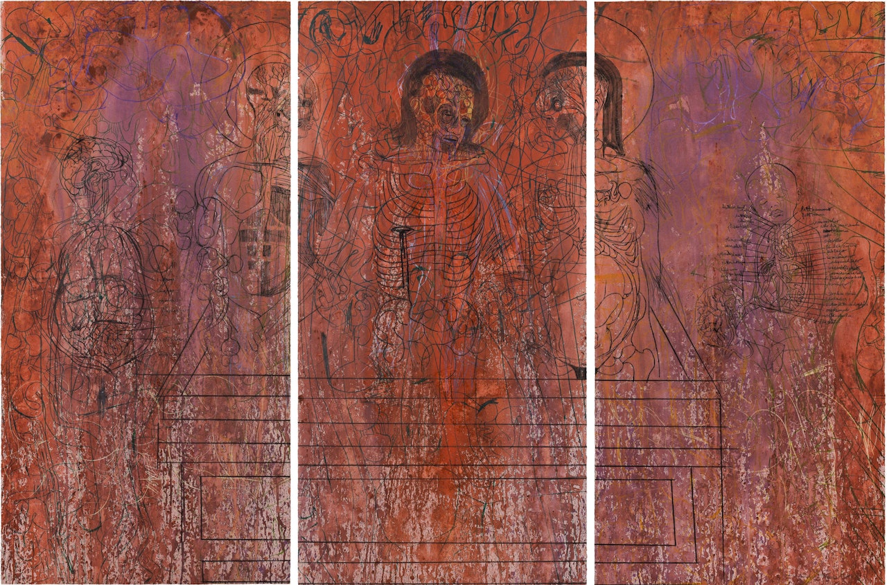 Entombment, Triptychon by Hermann Nitsch
