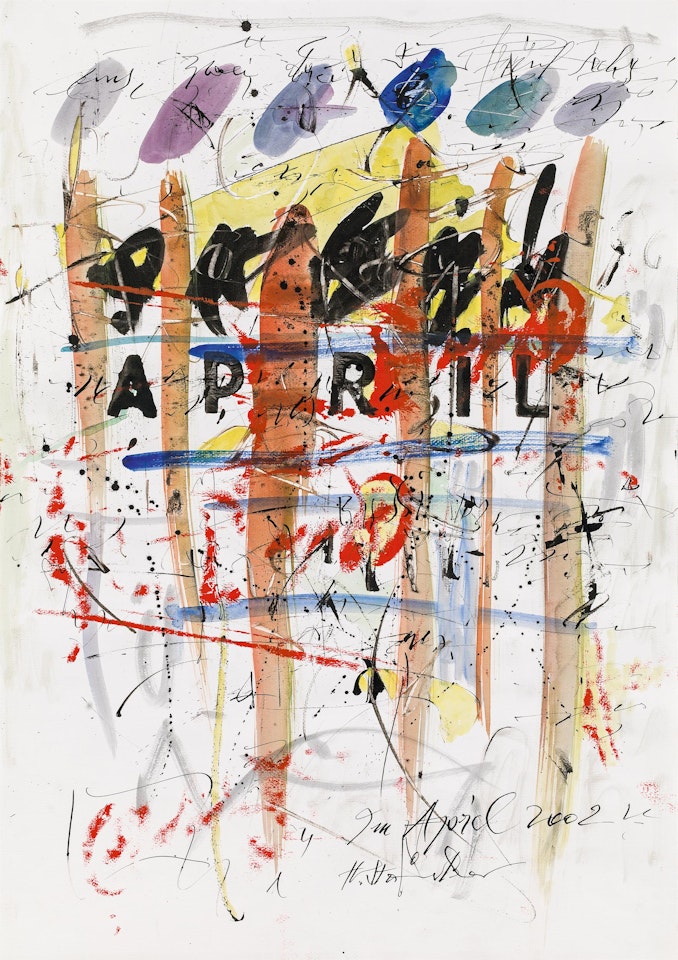 Kalenderblatt (April) by Hans Staudacher