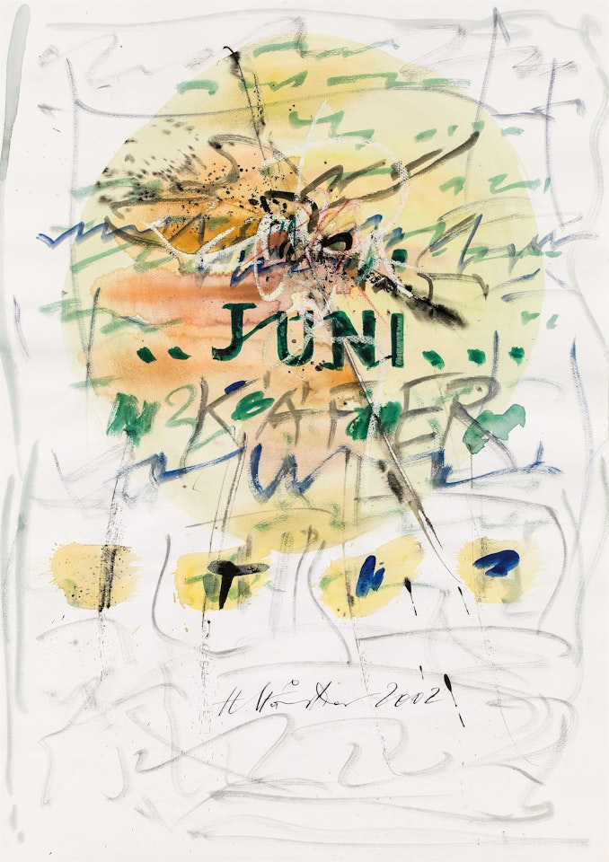 Kalenderblatt (Juni Käfer) by Hans Staudacher