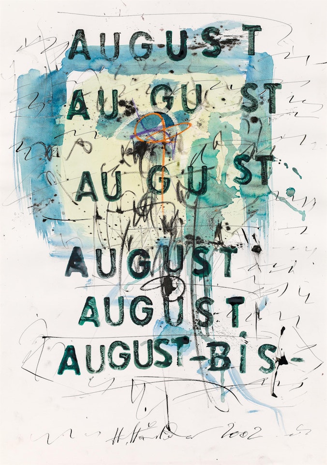 Kalenderblatt (August) by Hans Staudacher