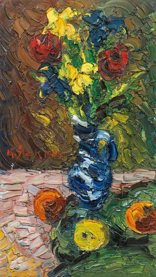 Flowers in a vase by Karl Stark