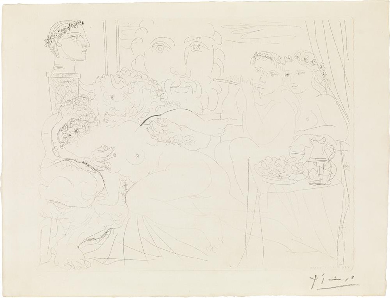 "Minotaure caressant une Femme", from "La Suite Vollard" by Pablo Picasso