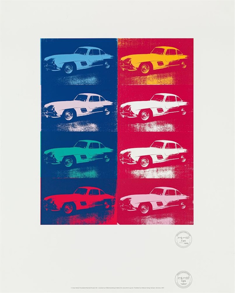 Mercedes-Benz racing car 300SL Coupé by Andy Warhol