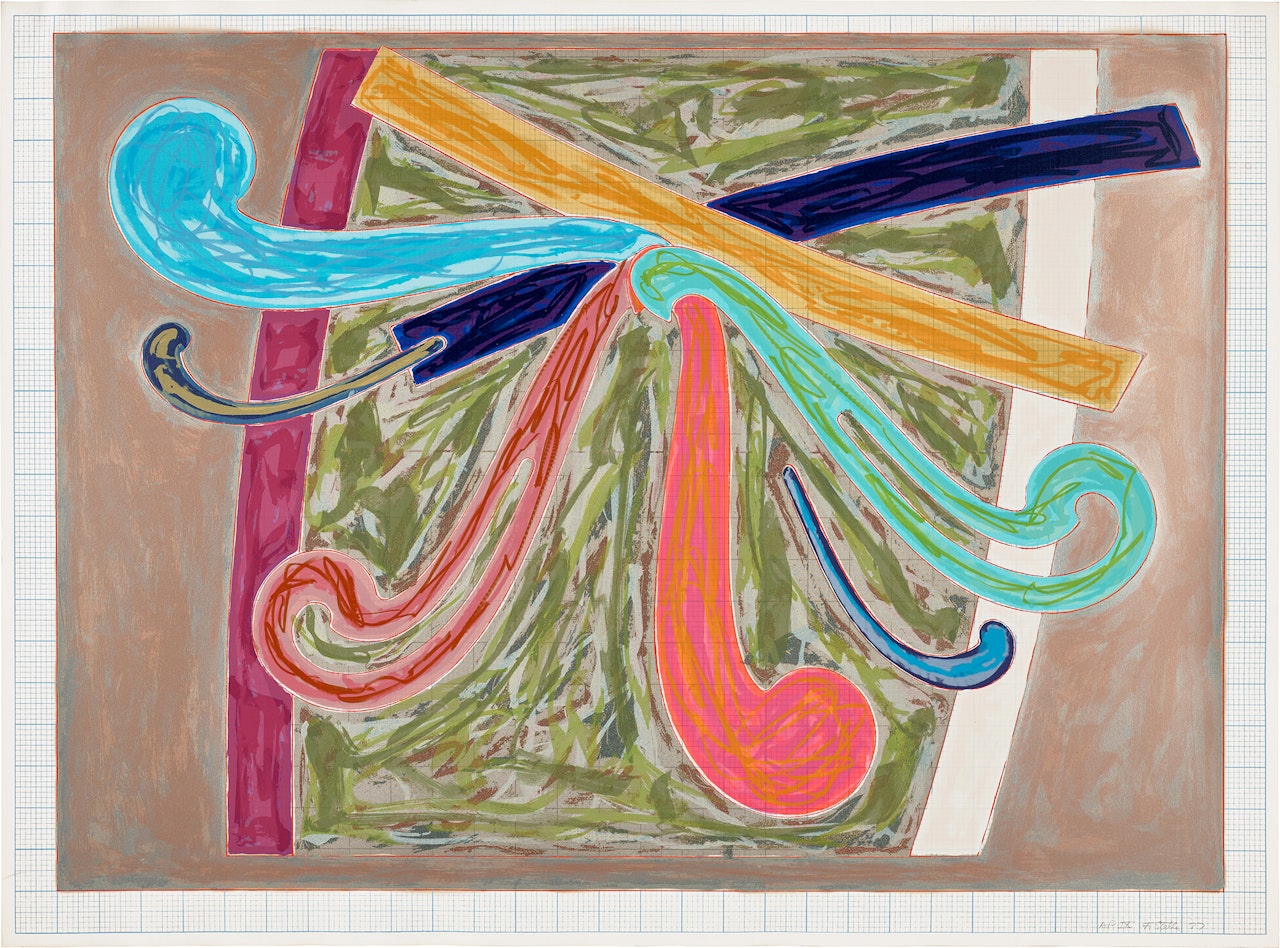 Puerto Rican Blue Pigeon, from Exotic Bird Series (T. 549, A. 108) by Frank Stella
