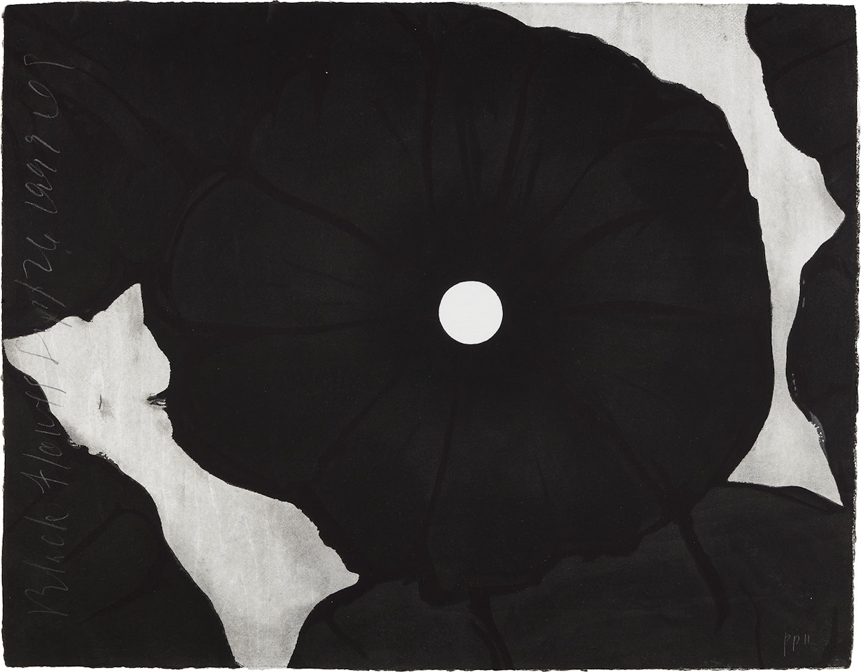 Black Flowers September 26 by Donald Sultan