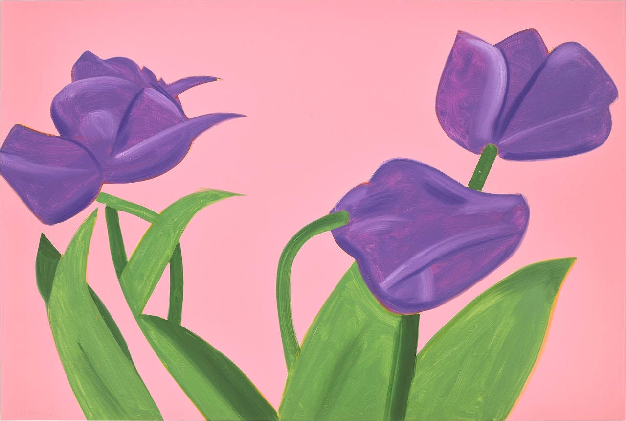 Purple Tulips 1, from Flowers by Alex Katz