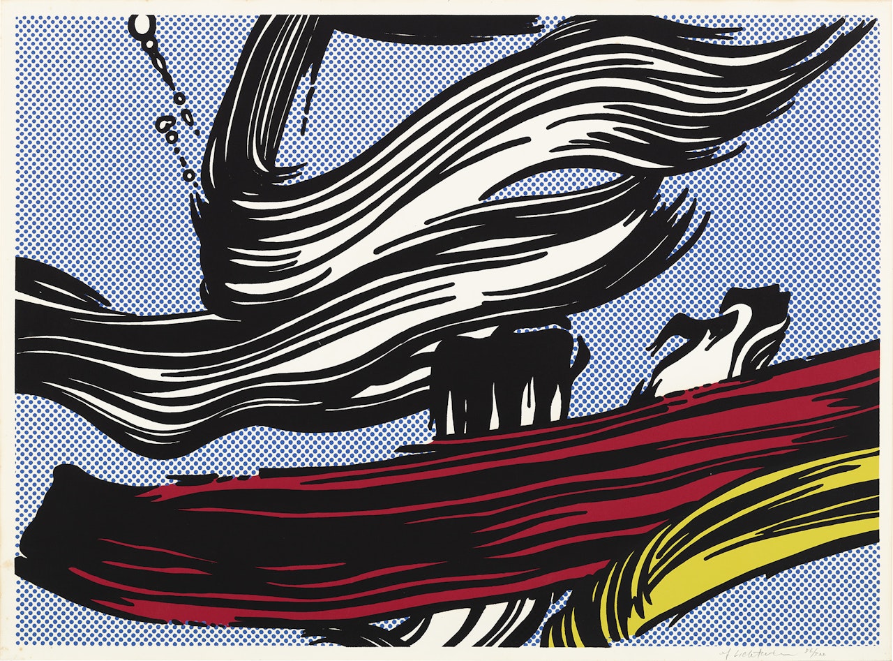 Brushstrokes (C. 45) by Roy Lichtenstein