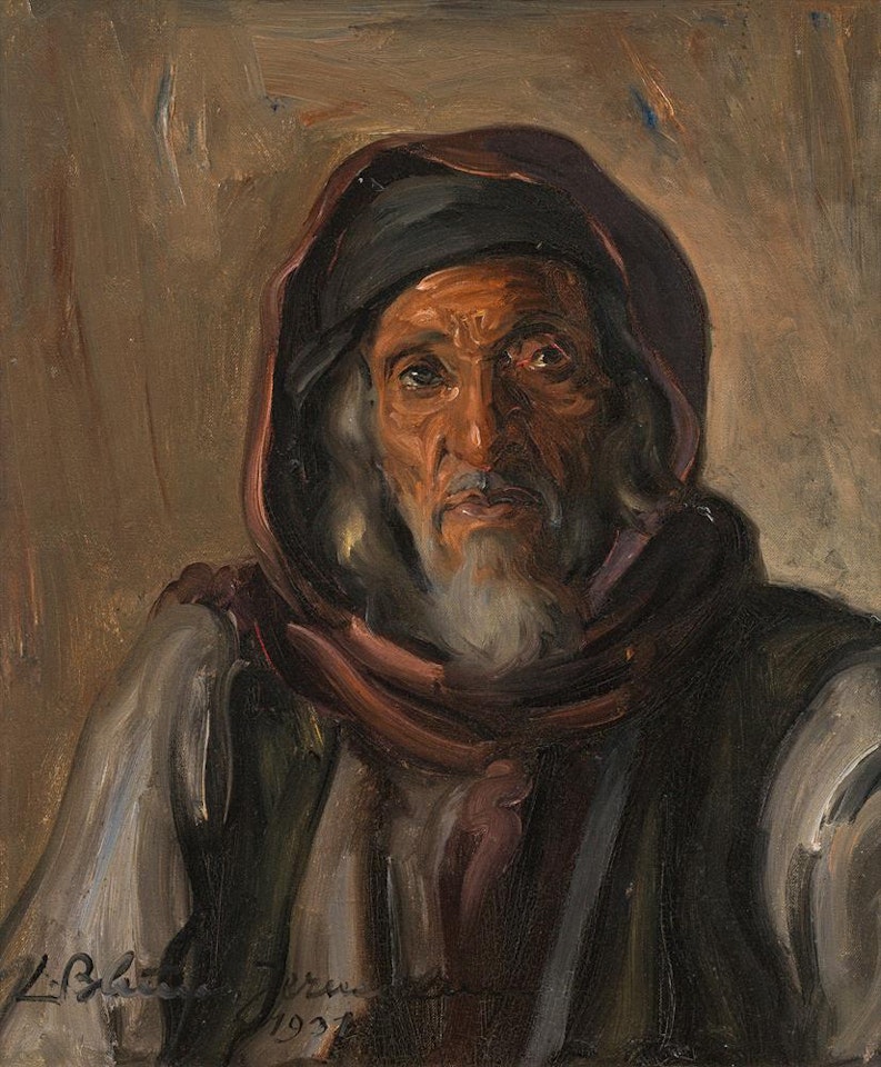 Portrait of an Oriental Man by Ludwig Blum