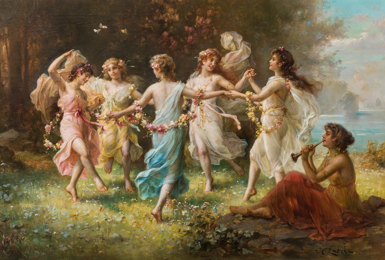 Fairy dance by Hans Zatzka