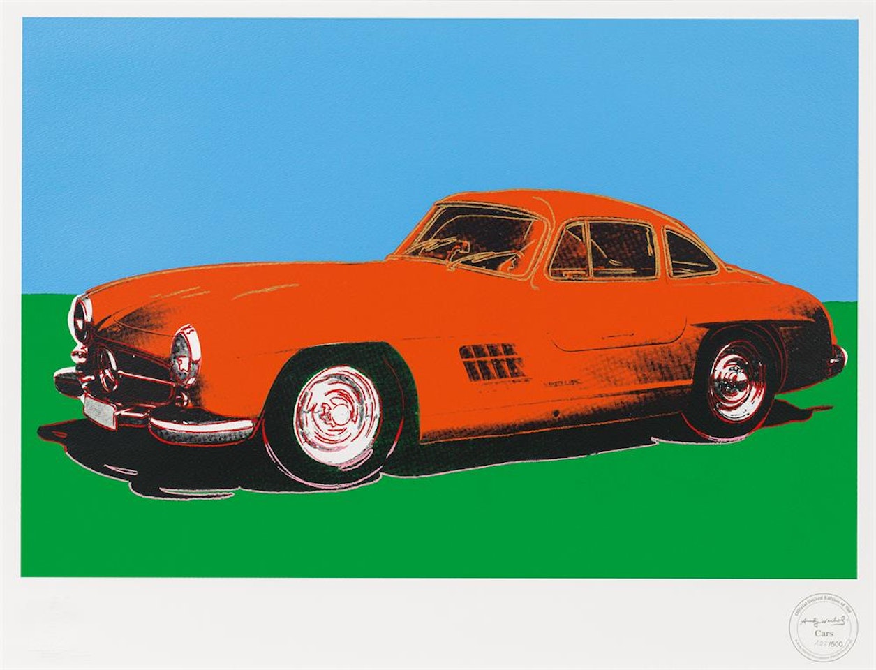 Mercedes 300 SL Gullwing by After Andy Warhol