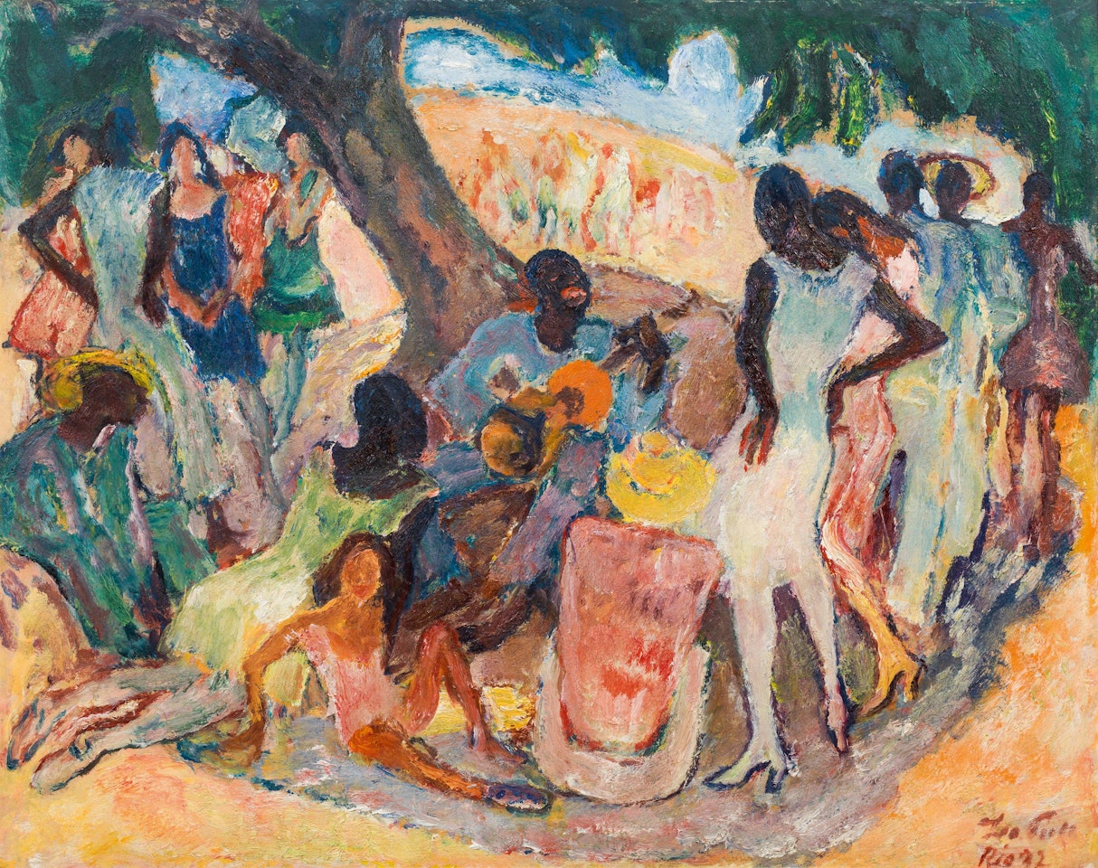 Caboclos songs, church festival Penha near Rio by Leo Putz