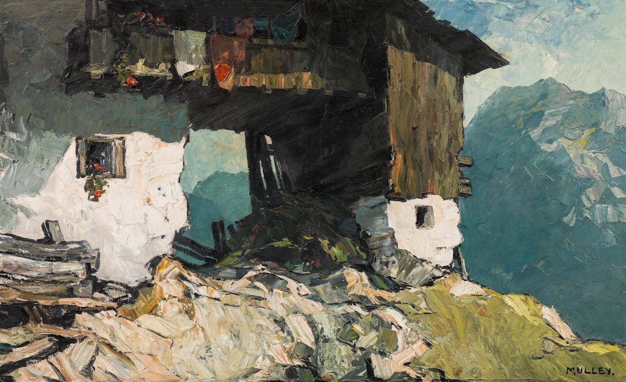 Farmstead in the moutanis by Oskar Mulley