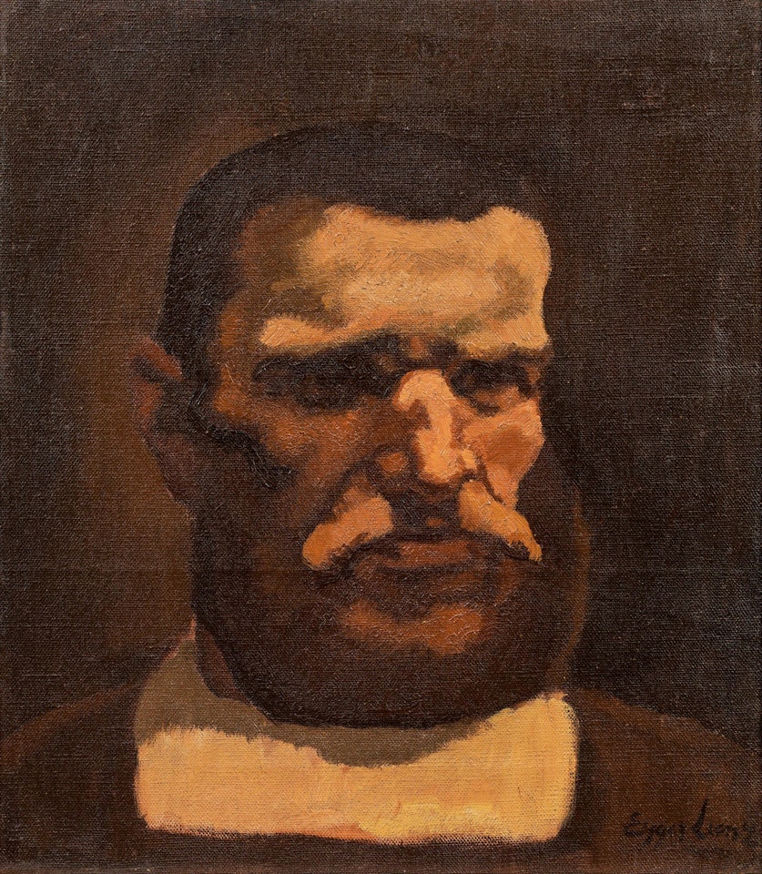 Head of a farmer from the painting Das Leben by Albin Egger-Lienz