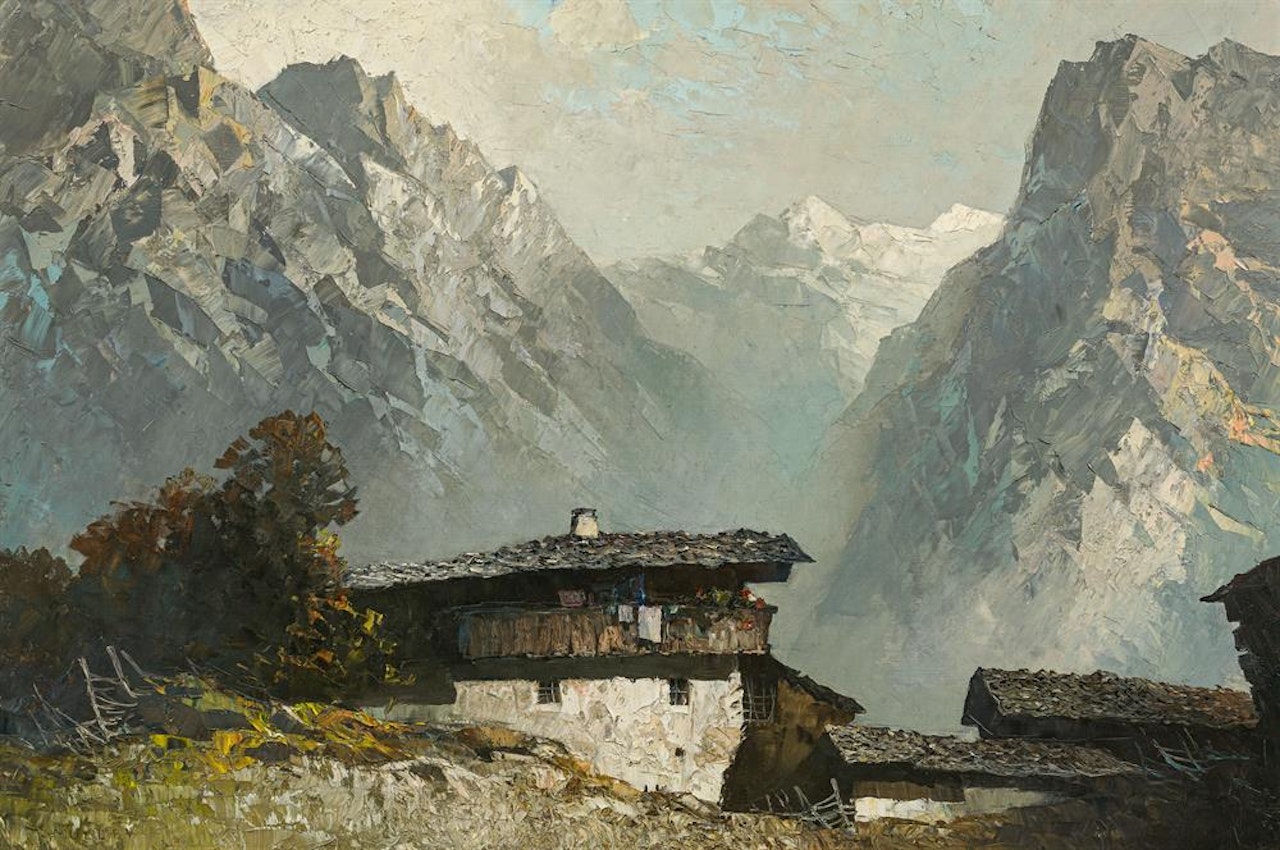On the mountainside by Oskar Mulley