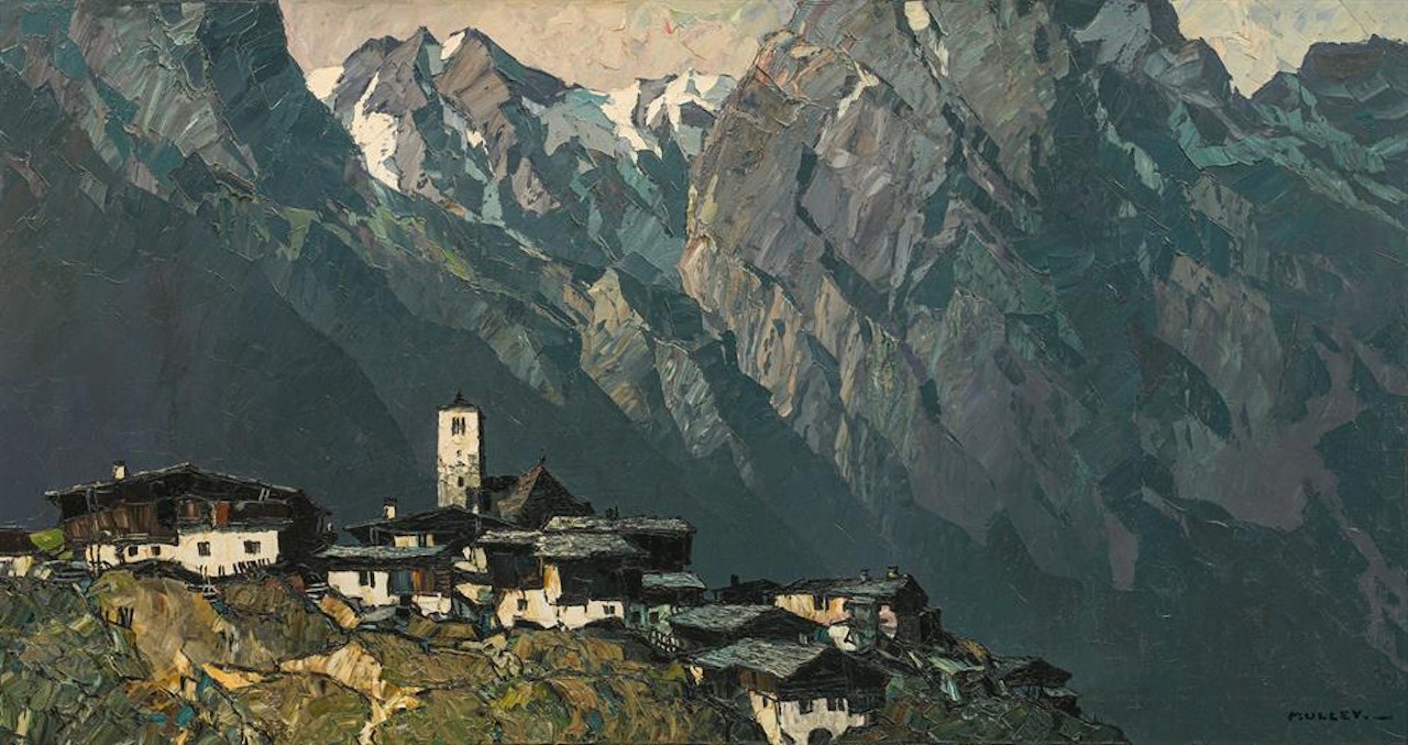 Mountain village by Oskar Mulley