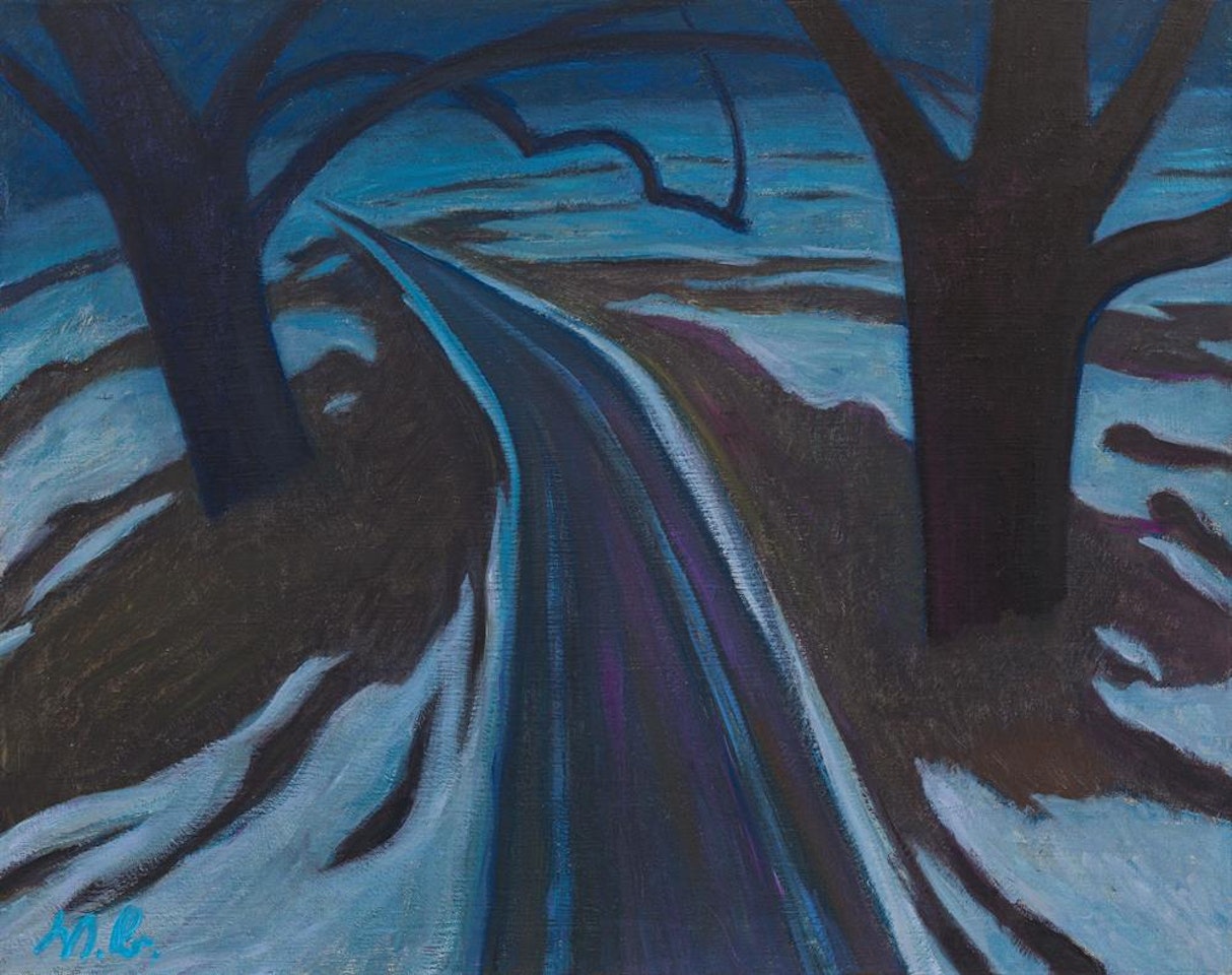 "Spätwinterabend" by Werner Berg