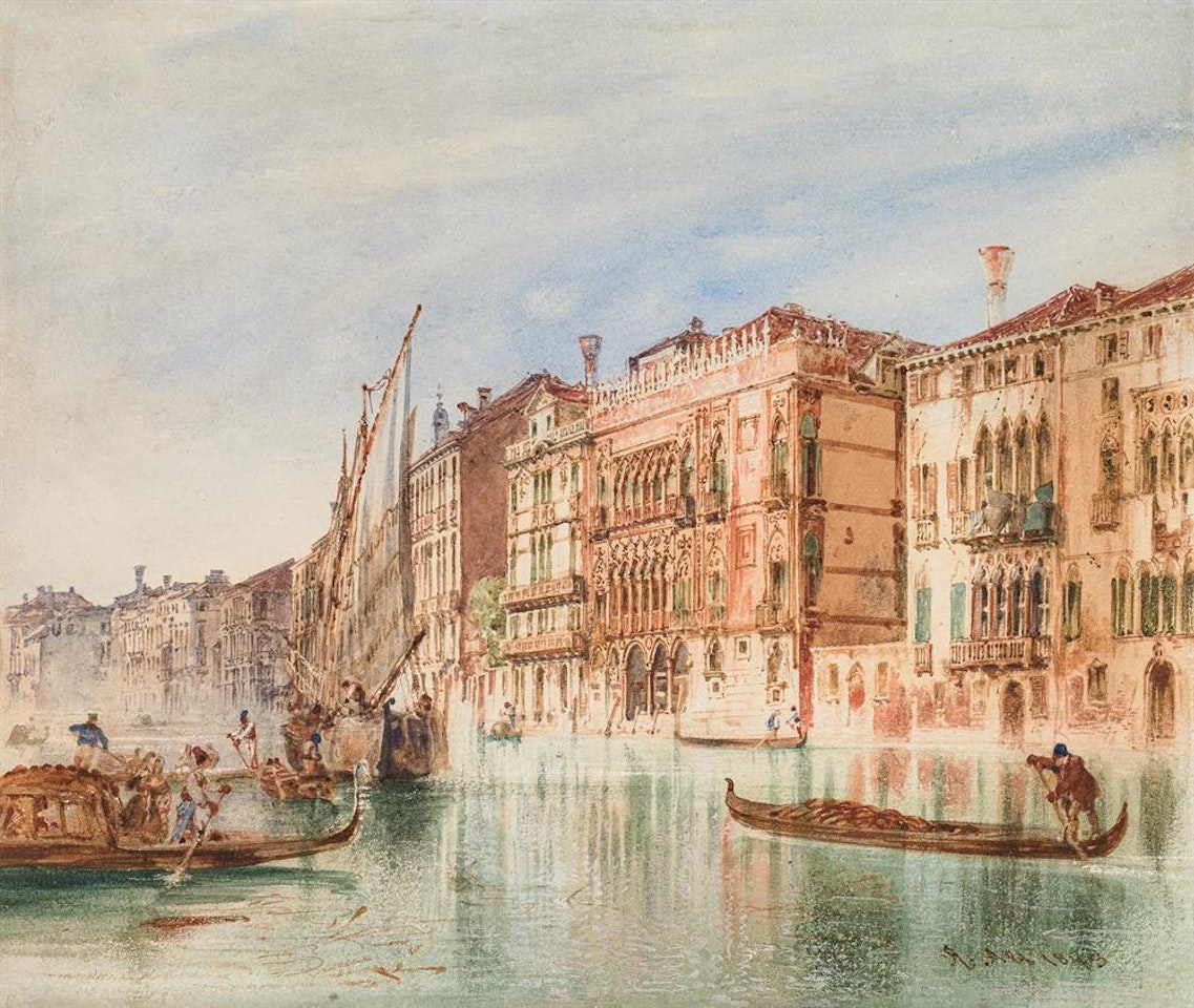 Venice, Canal Grande by Rudolf von Alt