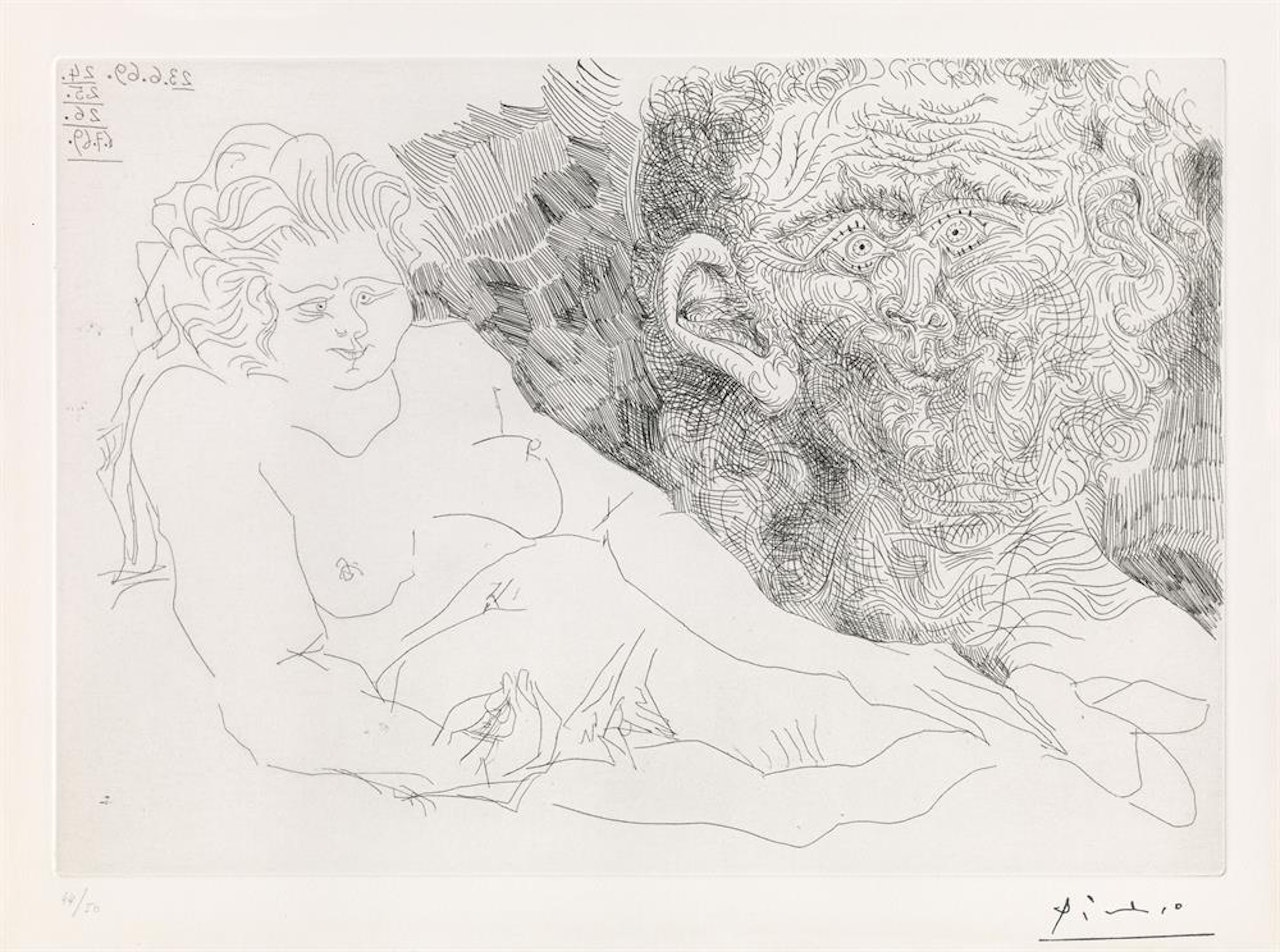 "Vieux Peintre et Vieux Modèle" by Pablo Picasso