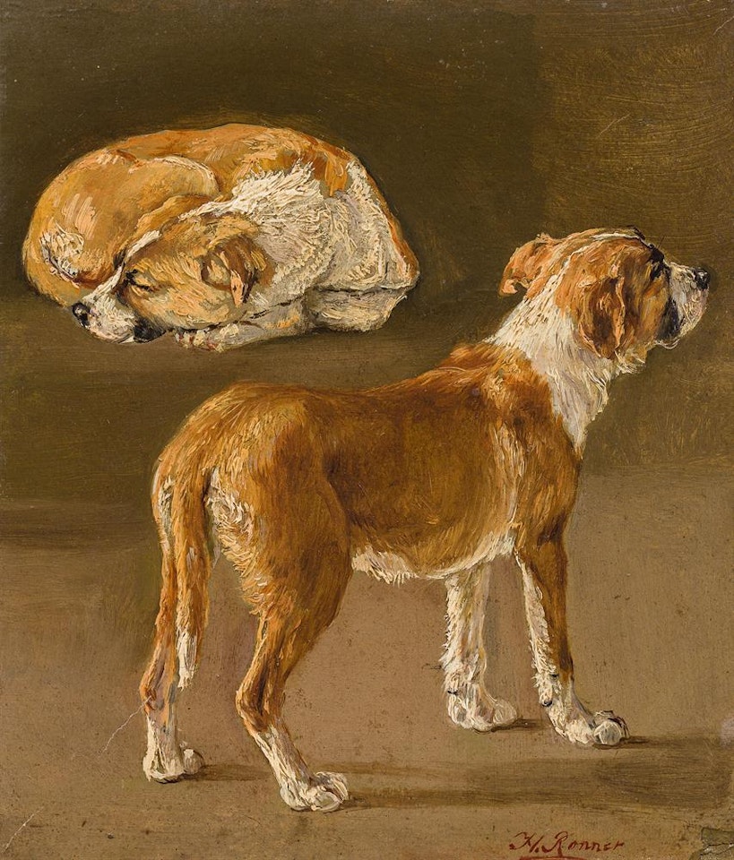 Dog studies by Henriette Ronner-Knip