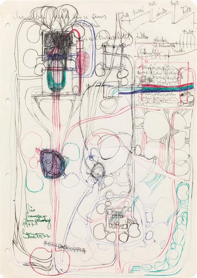 Architectural drawing by Hermann Nitsch