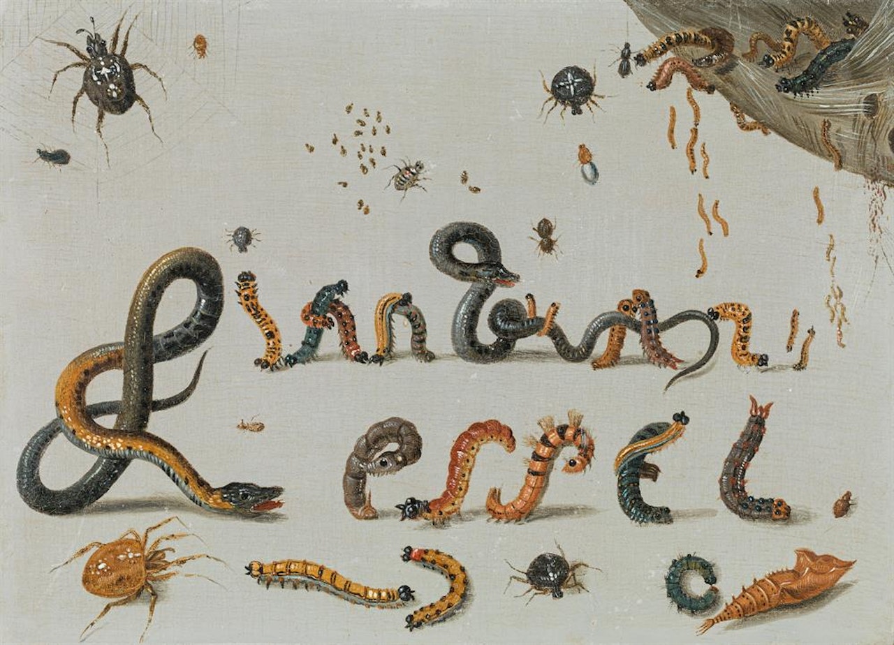 Signature of van Kessel, formed from animals by Jan Van Kessel The Elder