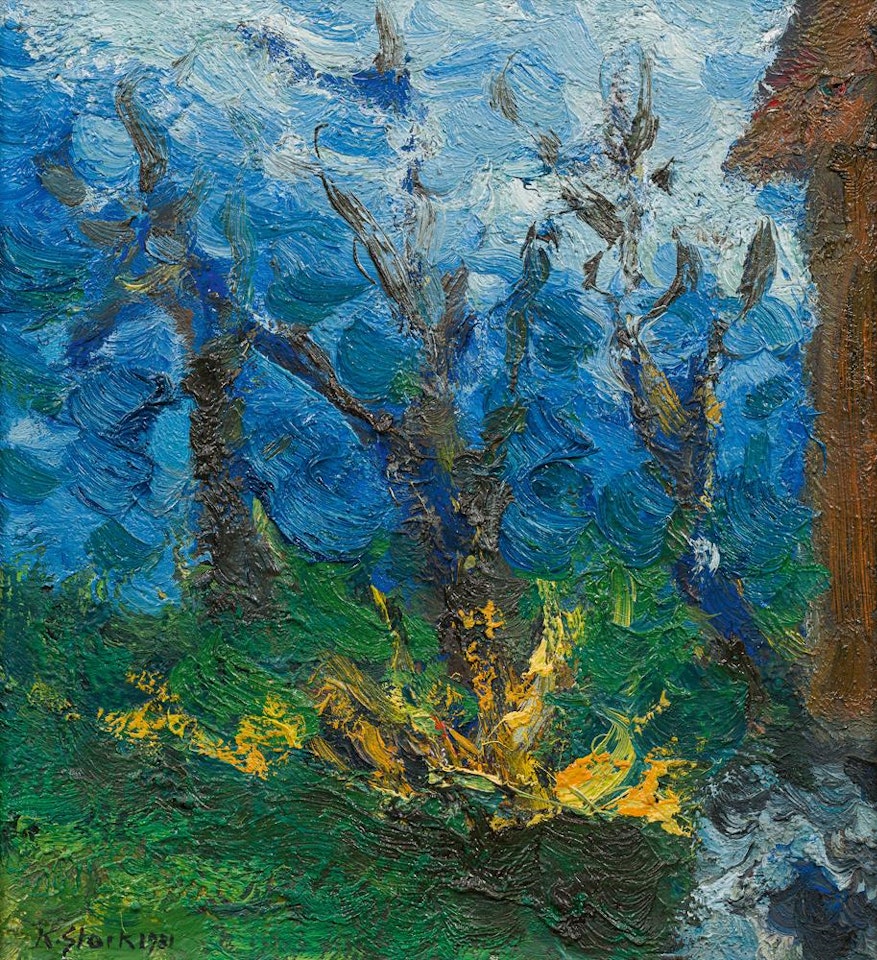 Landscape with trees by Karl Stark