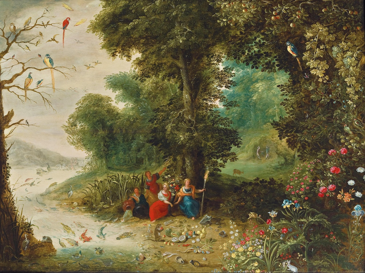 The four elements by Abraham Govaerts