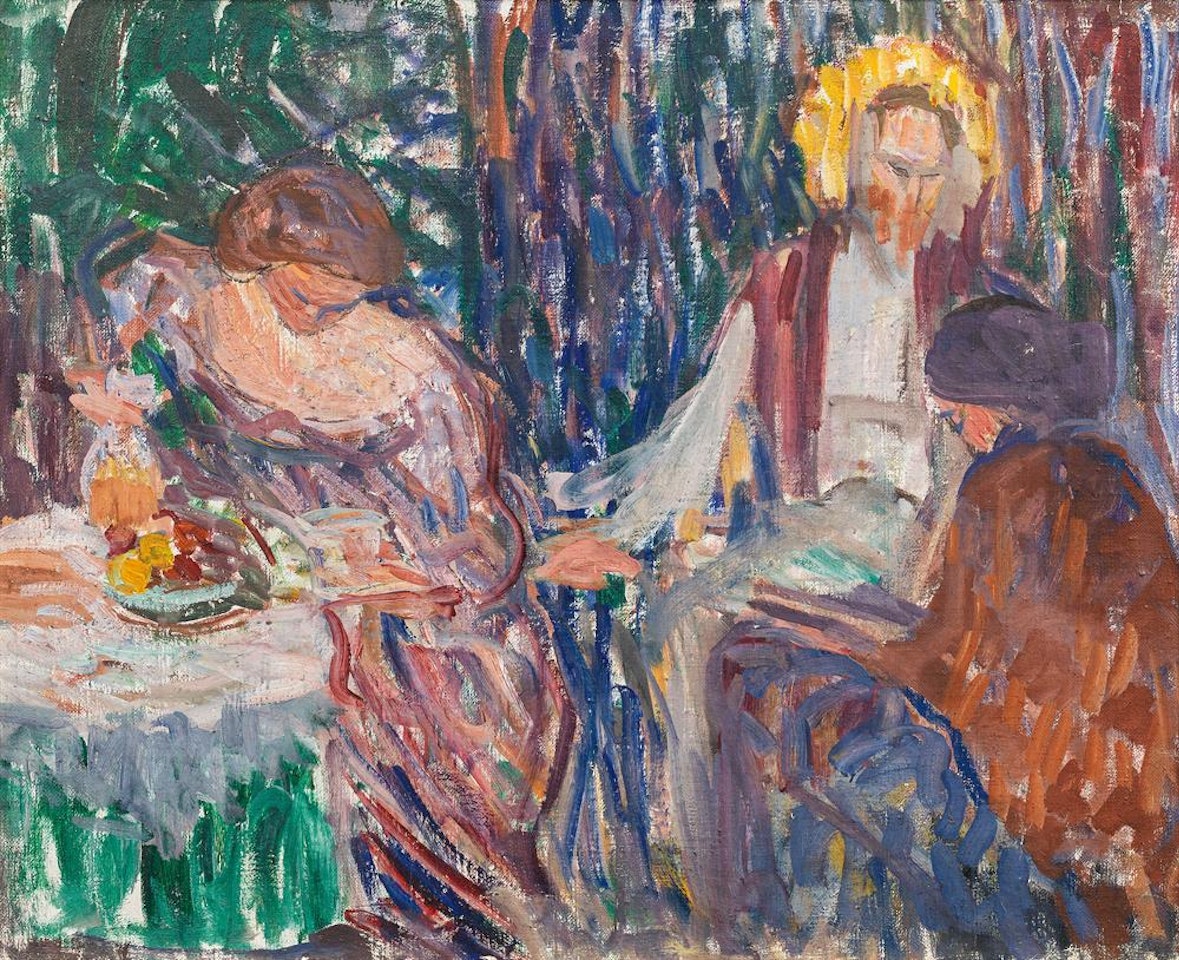 Religious scene by Broncia Koller-Pinell