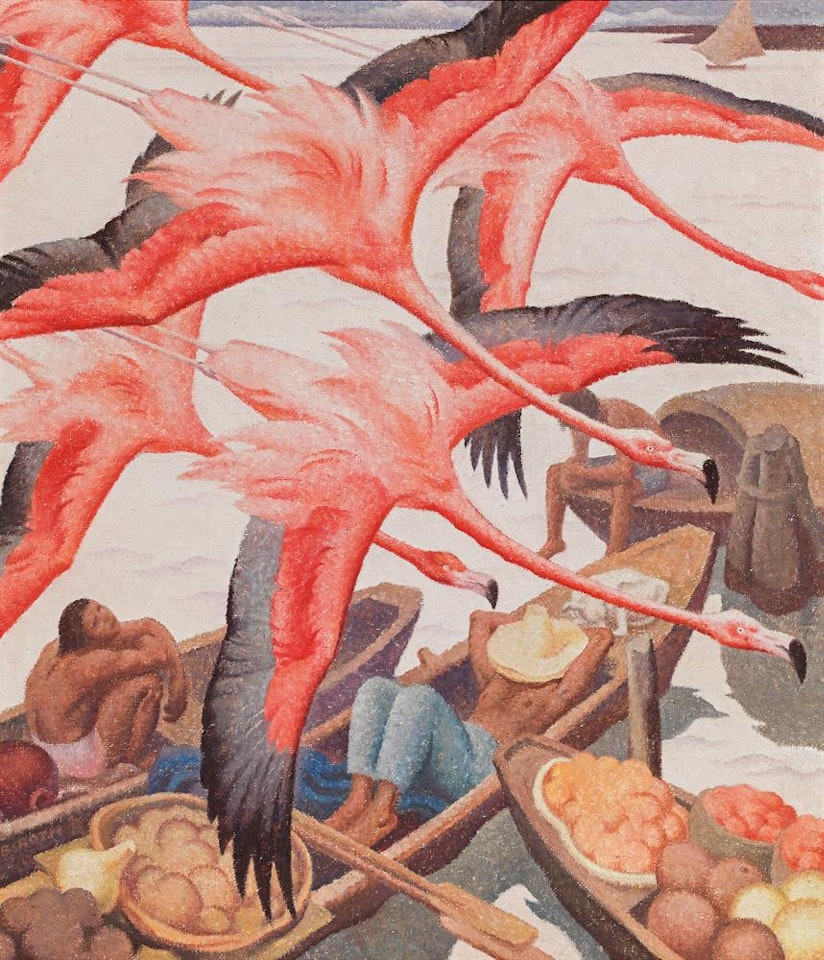 Flamingos by Norbertine Bresslern-Roth