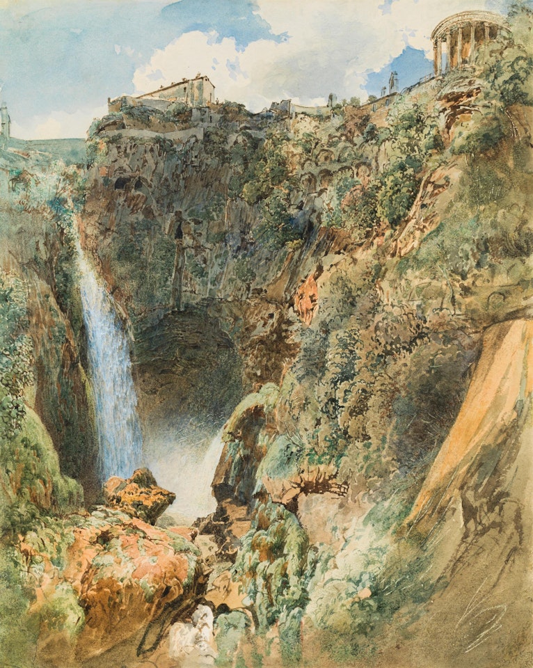 The Temple of the Sybil in Tivoli near Rome by Rudolf von Alt