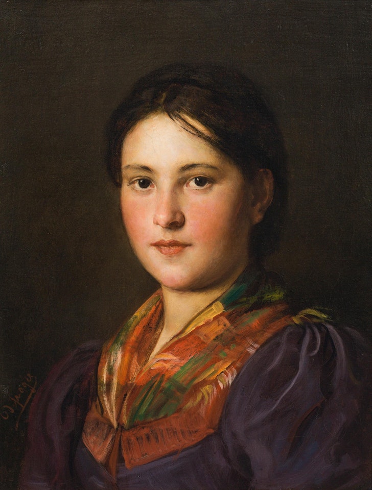 Tyrolean girl by Franz von Defregger