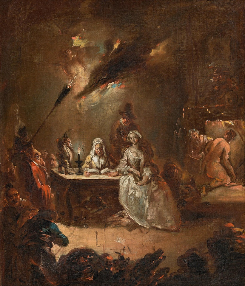 Evocation at night by German School