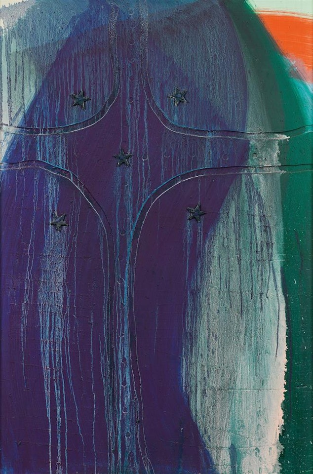 Veiled cross "Schleierkreuz" by Arnulf Rainer