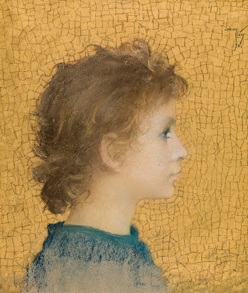 Portrait of a boy by Lucien Lévy-Dhurmer