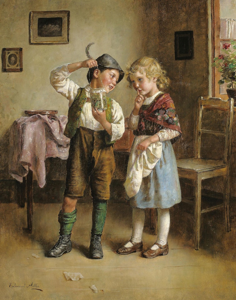 Admiring the day's catch by Edmund Adler