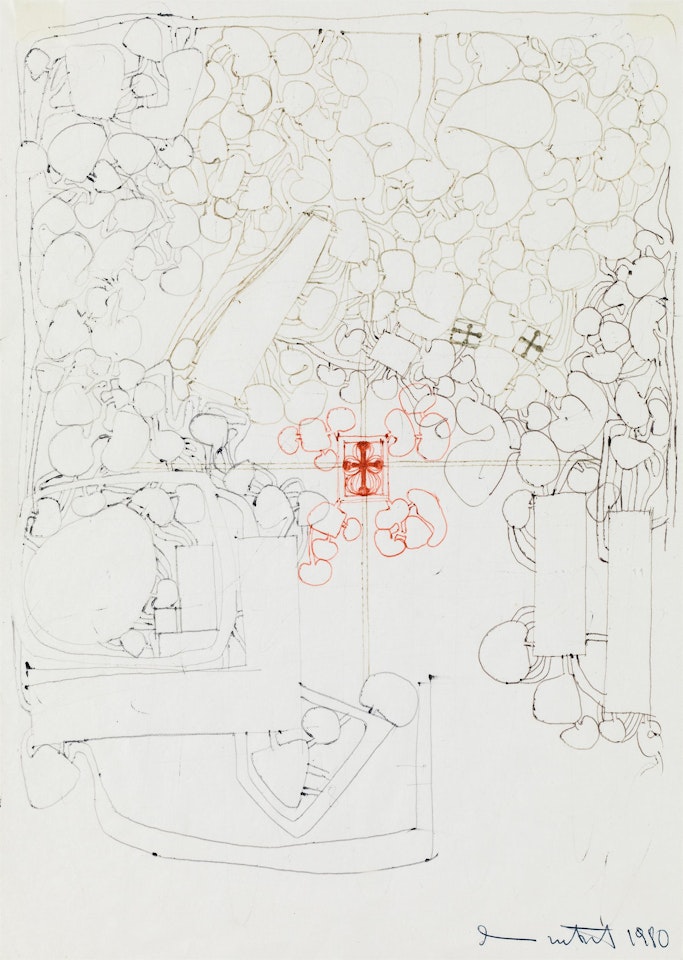 Design for a subterrestrial city by Hermann Nitsch
