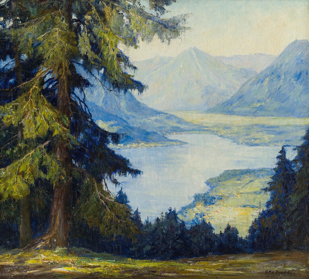 View on the Tegernsee by Otto Pippel