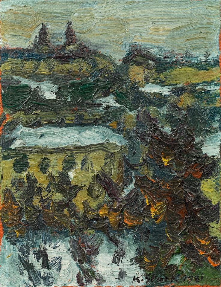 Landscape with a tree by Karl Stark