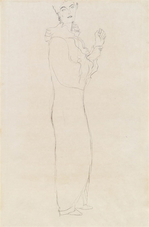 Standing to the right by Gustav Klimt