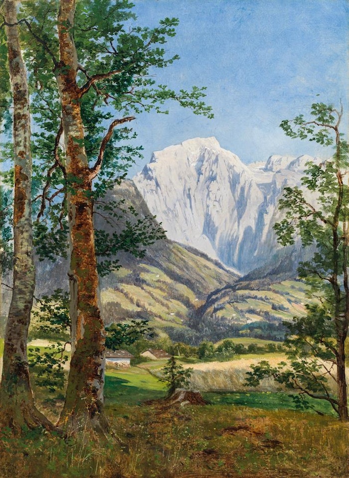 View of Hoher Göll near Berchtesgaden by Theodor von Hörmann