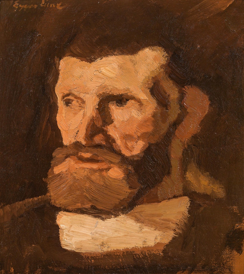 Head of a farmer by Albin Egger-Lienz