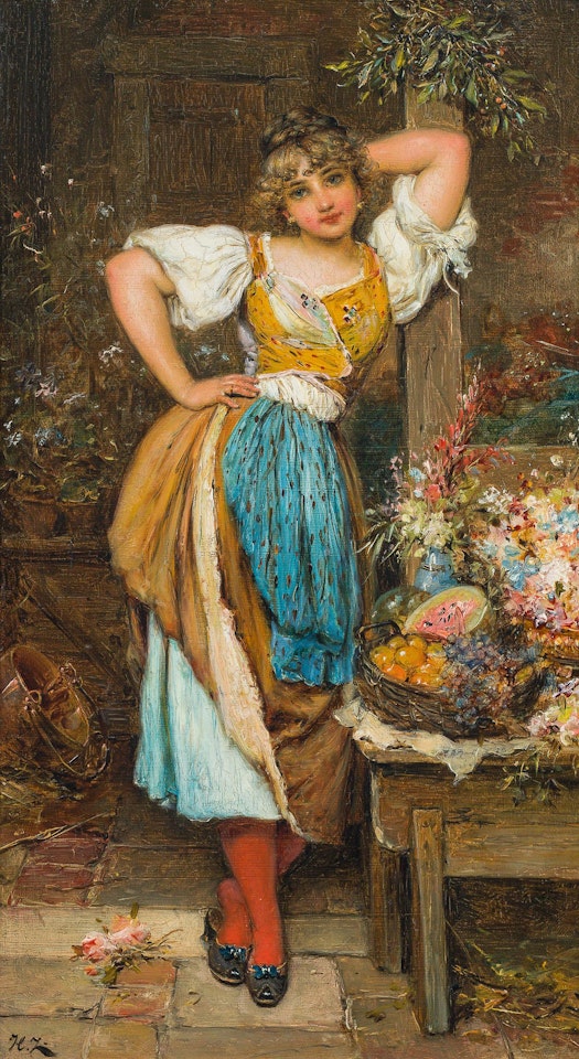 The florist by Hans Zatzka