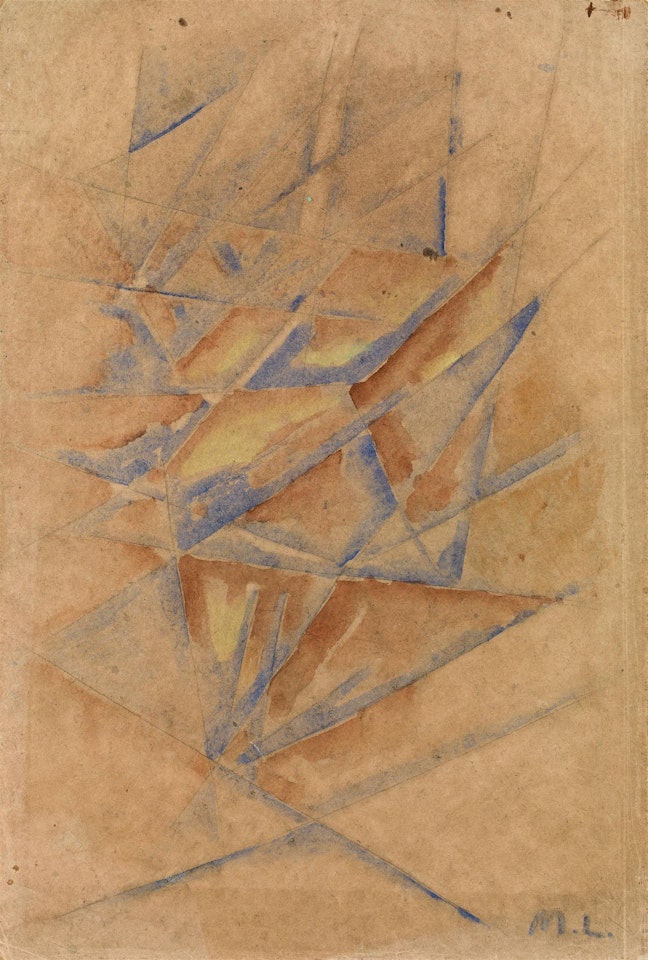Rayonist composition by Mikhail Larionov