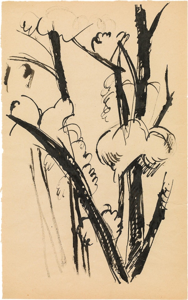 Studies of trees by Liubov Popova