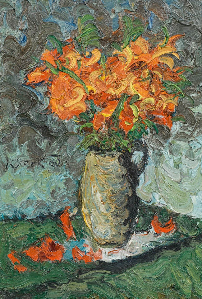 Flowers in a vase by Karl Stark