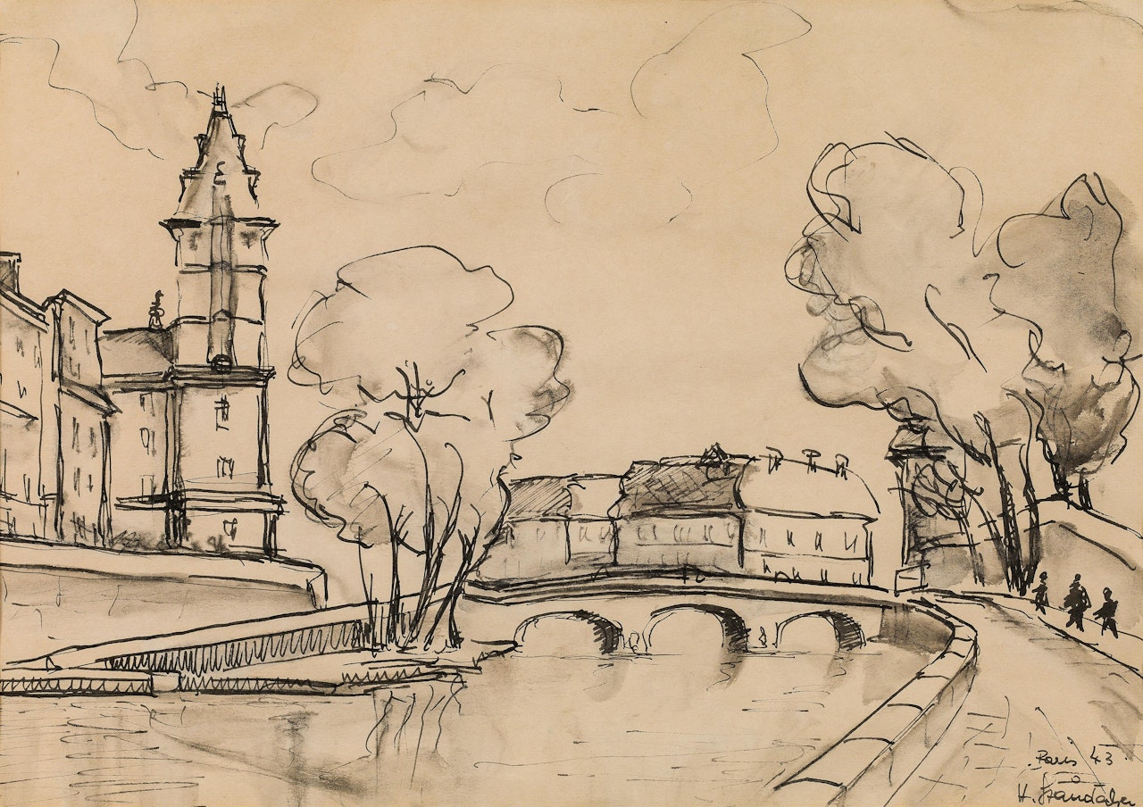 Paris, Banks of the Seine by Hans Staudacher