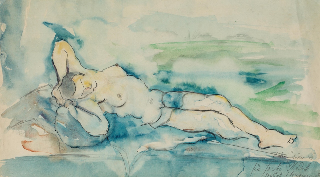 Female nude by Hans Staudacher