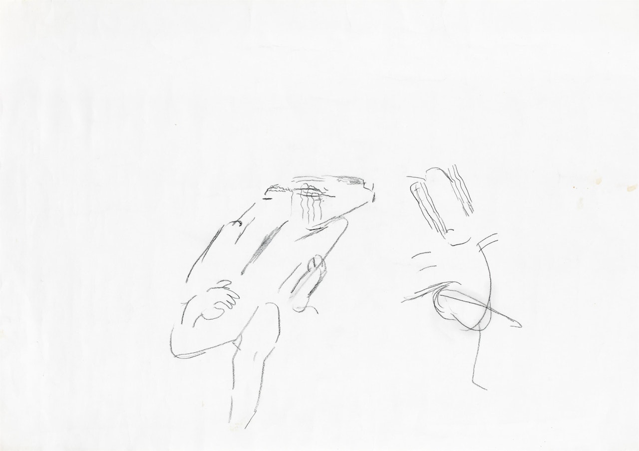 Untitled (figure study) by Maria Lassnig